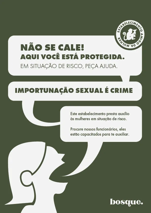 Cartaz Não se Cale do Bosque